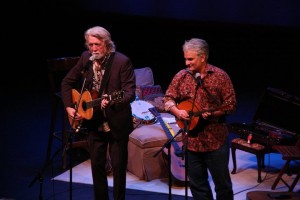 Cartsonis (right) with Nitty Gritty Dirt Band founding member, John McCeuen.