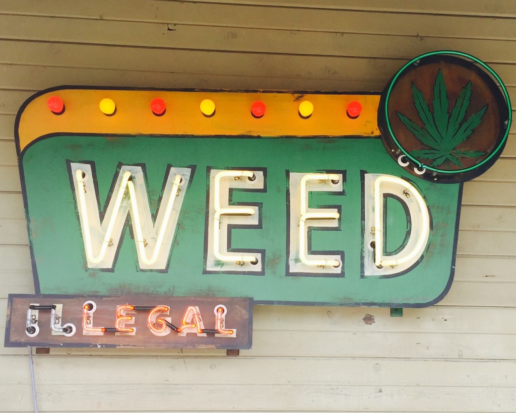 Weed sign